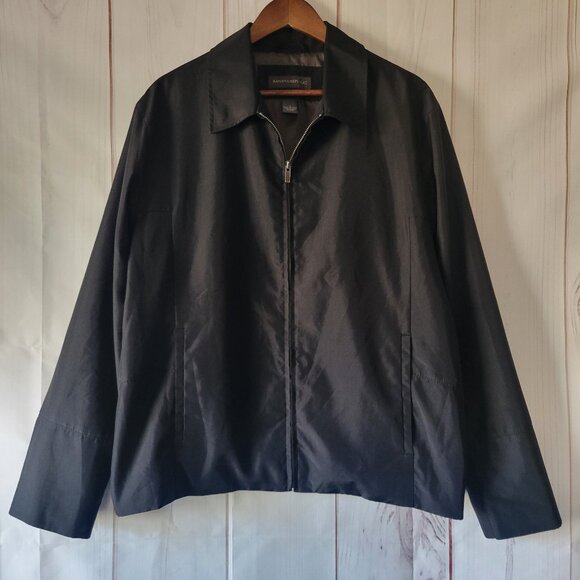 Banana Republic Men’s L Lightweight Full Zip Water-resistant Jacket, Black - Picture 1 of 7